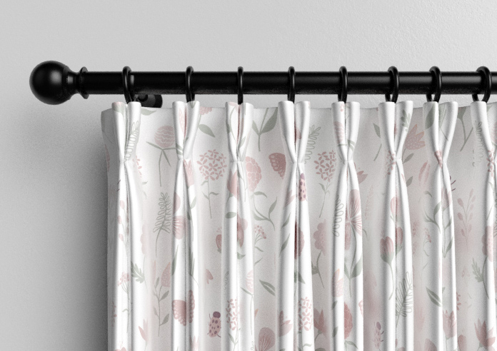 Floral Whimsy, Blush - Made to Measure Curtains - Image 10